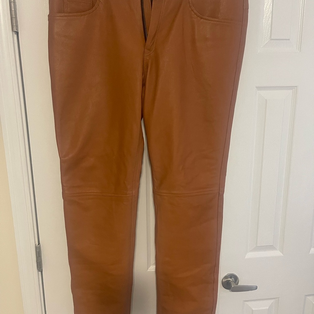 Brown Leather Pants